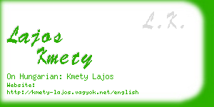 lajos kmety business card